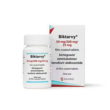 比克恩丙诺 Bictegravir Sodium/Emtricitabine/Tenofovir Alafenamide Fumarate	Biktarvy