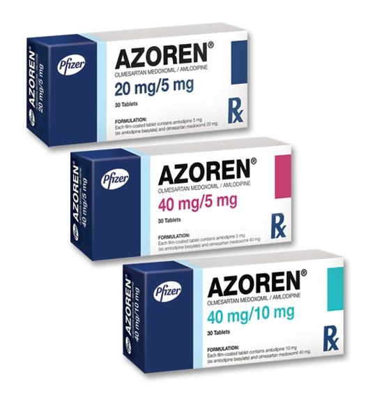 奥美沙坦酯 Olmesartan Medoxomil AZOREN